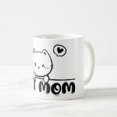 cat mom mug funny gift lover cute mug koffiemok (Voorkant rechts)