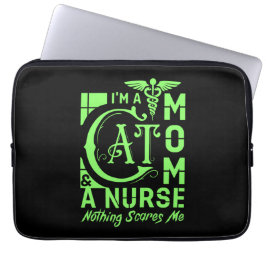 Cat Mom Nurse - Grappig cadeau voor verpleegkundig Laptop Sleeve