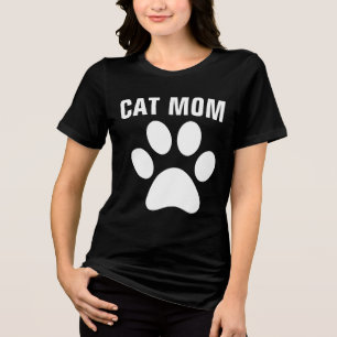 CAT MOM PAW PRINT T-Shirts