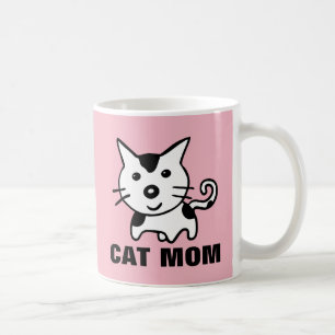 CAT MOM PINK COFFEE MUGS KOFFIEMOK