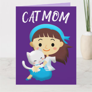 CAT MOM PURRFECT BIRTHDAY FRAMABLE BIG KAART