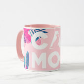 CAT MOM, roze Mok en bladeren (Voorkant links)