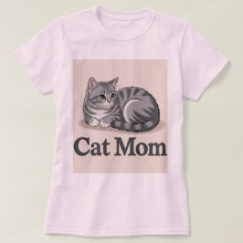 Cat Mom Roze T-shirt