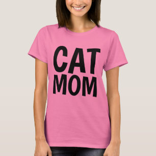 CAT MOM roze T-shirts