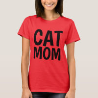 CAT MOM roze T-shirts & tanktops