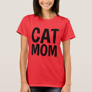CAT MOM roze T-shirts & tanktops