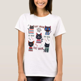 Cat Mom – Schattige & Gezellig Ontwerp voor Trotse T-shirt
