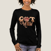 Cat Mom - Schattigee en stijlvolle Cat Lover Graph Tri-Blend Shirt (Voorkant)