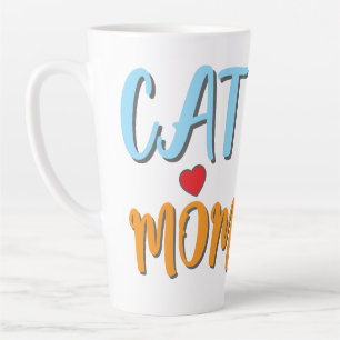 Cat Mom - Schattigee katachtige met optionele pers Latte Mok
