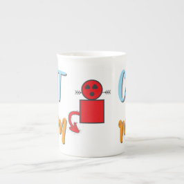 Cat Mom - Schattigee katachtige met optionele pers Porselein Kop