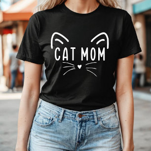 Cat Mom   Schattigee Leuke Kattenliefhebber Mama T-shirt