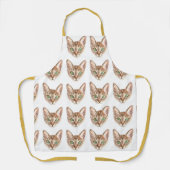 Cat Mom Schort - Schattige Kat Gezichten Stijlvol  (Voorkant)