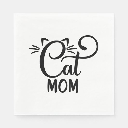 Cat mom   servet (Voorkant)