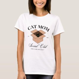 Cat Mom Social Club - Katten, Dieren, Huisdieren,  T-shirt
