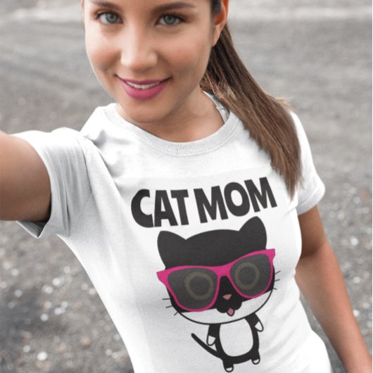 CAT MOM SUNGLASSSES COOL CAT T-shirts