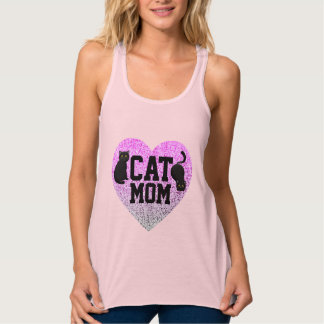 CAT MOM T-SHIRTS FAUX GLITTER