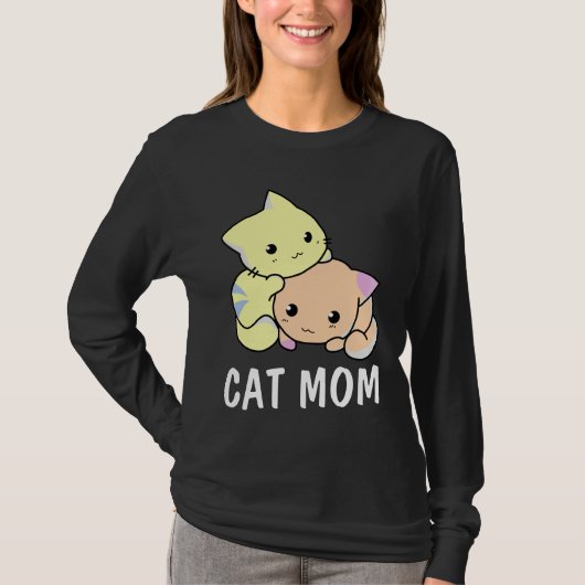 CAT MOM T-SHIRTS-T - SHIRTS (Voorkant)