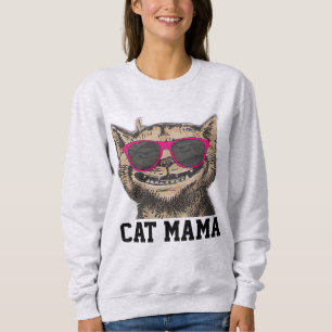 CAT MOM T-shirts, zonnebril Funny CAT Trui