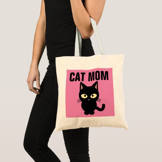CAT MOM-TASSEN TOTE BAG (Voorkant (product))