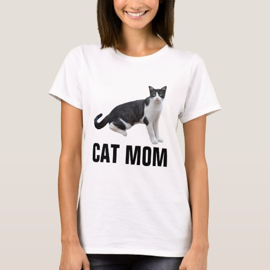 CAT MOM, TUXEDO CAT T-shirts (Voorkant)