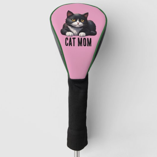 CAT MOM TUXEDO GOLF HEAD COVER (Voorkant)