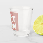 CAT MOM, uw foto, roze Shot Glas (Rechts)