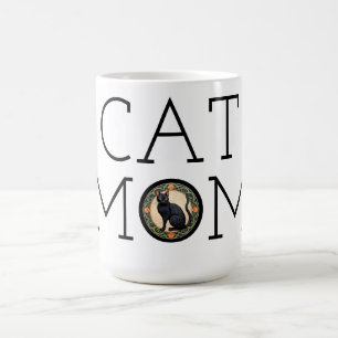 Cat Mom Zwarte Kat Koffie Mok