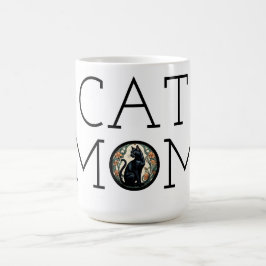 Cat Mom Zwarte Kat Koffie Mok