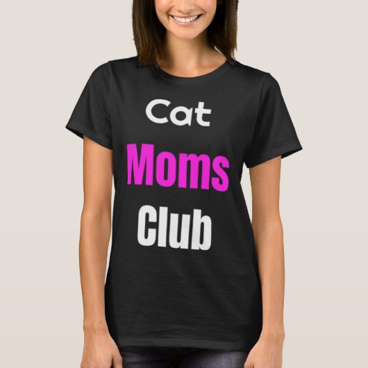Cat Moms Club T-shirt (Voorkant)