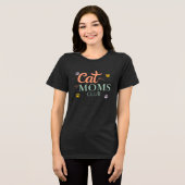 Cat Moms Club Tri-Blend Shirt (Voorkant volledig)