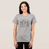Cat Moms Club Tri-Blend Shirt (Voorkant volledig)