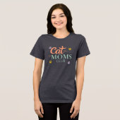Cat Moms Club Tri-Blend Shirt (Voorkant volledig)