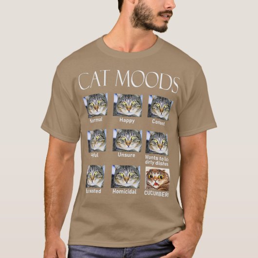 Cat Moods T-shirt (Voorkant)