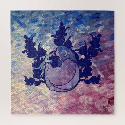 Cat Moon Goddess Legpuzzel (Verticaal)