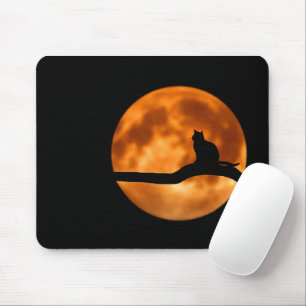 Cat moon modern kleurrijk elegante aanpasbaar muismat