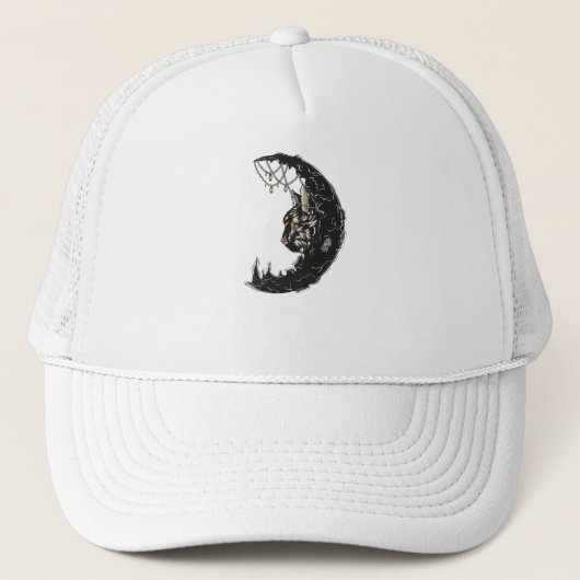 Cat Moon Trucker Pet (Voorkant)