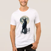 Cat Moonlight T-shirt ontwerp (Voorkant)