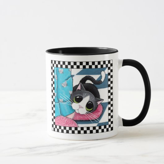 Cat Morning Ankle Warmer | Kat art. Mok (Rechts)