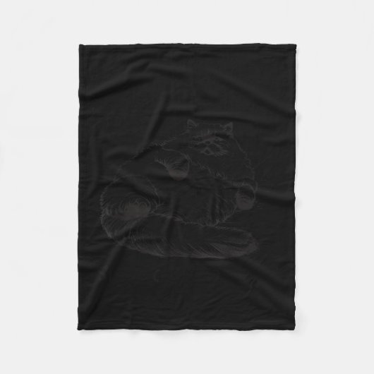 Cat Mother I Am But Skin And Bones  Fleece Deken (Voorkant)