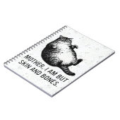 Cat Mother I Am But Skin and Bones For Cat Lover Notitieboek (Linkerzijde)