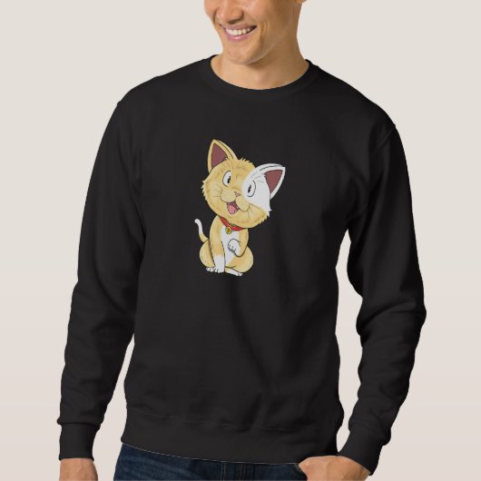 Cat Motif Cat Kitten Cute Lady Mannen Trui (Voorkant)