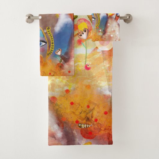 CAT MOUNTAIN RUPYDETEQUILA 2020 SHOWER CURTAIN BAD HANDDOEK (Insitu)