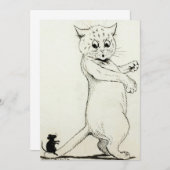 Cat & Mouse by Louis Wain Bedankkaart (Voorkant / Achterkant)