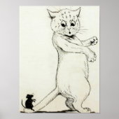 Cat & Mouse by Louis Wain Poster (Voorkant)