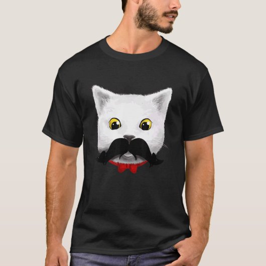 Cat Mouse Cute Cat Parody T-shirt (Voorkant)