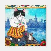 Cat mouse Estonian Folklore magnet (Voorkant)