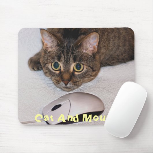 Cat & Mouse Mousepad Muismat (Met muis)
