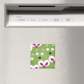 Cat Mouse-patroon groen Magneet (Insitu (Vaatwasser))