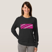 Cat Mouse Patroon Hot Pink T-shirt (Voorkant volledig)