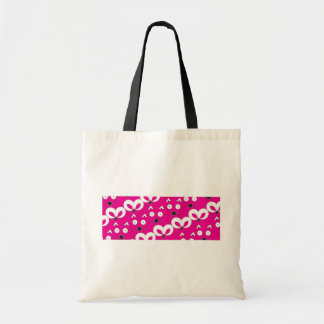 Cat Mouse Patroon Hot Pink Tote Bag